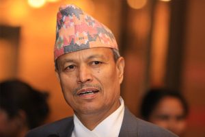 नयाँ पार्टीको घोषणासहित पत्रकार सम्मेलन गर्दैै भीम रावल