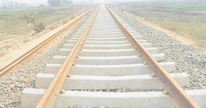 रेलमार्ग निर्माणको काम रोकियो