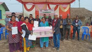 आवासविहीन विपन्न समुदायका १२ परिवारले पाए पक्की घर
