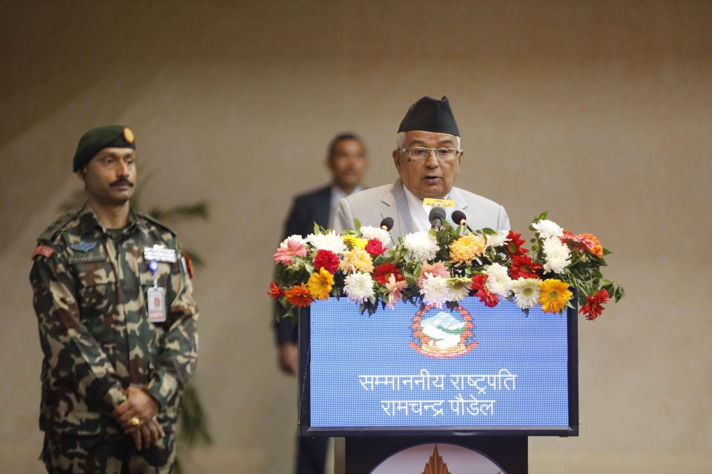 सत्ता, शक्ति र धन प्राप्तिको मोहले अनुसन्धान प्रक्रिया र प्रणालीको दुरुपयोग बढ्यो : राष्ट्रपति पौडेल
