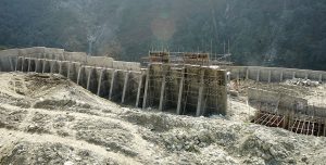 राहुघाटमा निर्माणाधीन सवस्टेशन