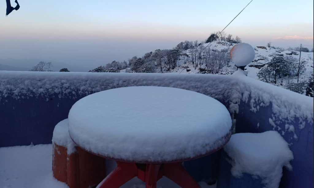 पाथीभरामा यस वर्षकै बाग्लो हिमपात