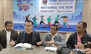 शाइन रेसुङ्गा बैंकले फागुन ११ गते बुटवलमा खुला दौड प्रतियोगिता गर्दै