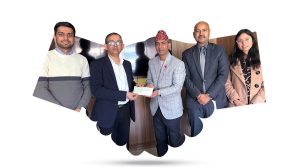 सन नेपाल लाइफ इन्स्योरेन्स द्वारा पाँच लाख आर्थिक सहायता प्रदान