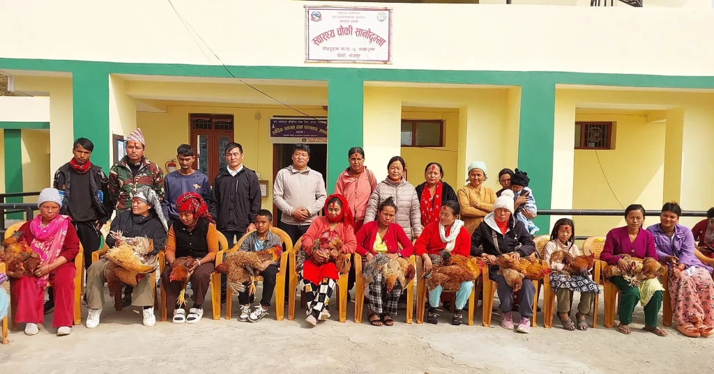 सुत्केरी र गर्भवतीका लागि गाउँपालिकाको ‘आफैँ पाल्दै, आफैँ खाँदै’ कार्यक्रम