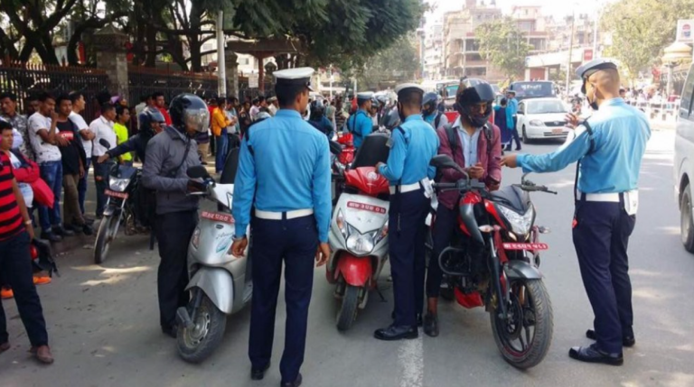 ट्राफिक कारबाहीमा एकैदिन २२ लाख ७६ हजार राजस्व सङ्कलन
