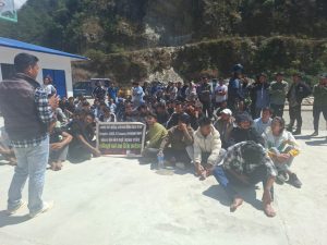 तामाकोशी पाँचौंका श्रमिकहरू निरन्तर दबाब बढाउँदै, सिनो हाइड्रोले १३ बुँदे माग सम्बोधन नगर्दासम्म काम ठप्प पार्ने