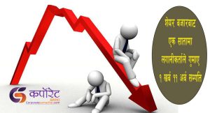 शेयर बजारबाट एक सातामा लगानीकर्ताले गुमाए १ खर्ब ११ अर्ब सम्पति