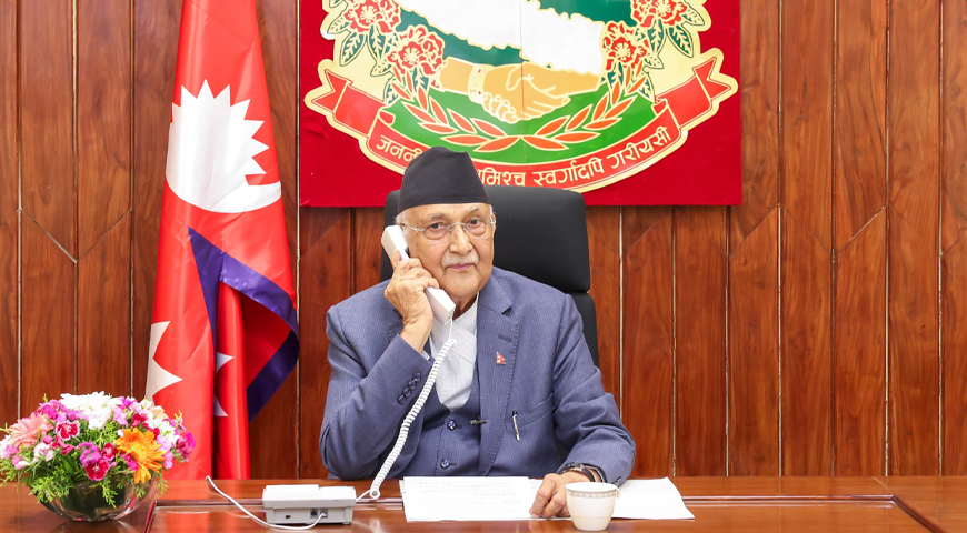 विपिन जोशीको सुरक्षित रिहाइका लागि प्रधानमन्त्रीद्वारा टर्कीका राष्ट्रपतिलाई टेलिफोन