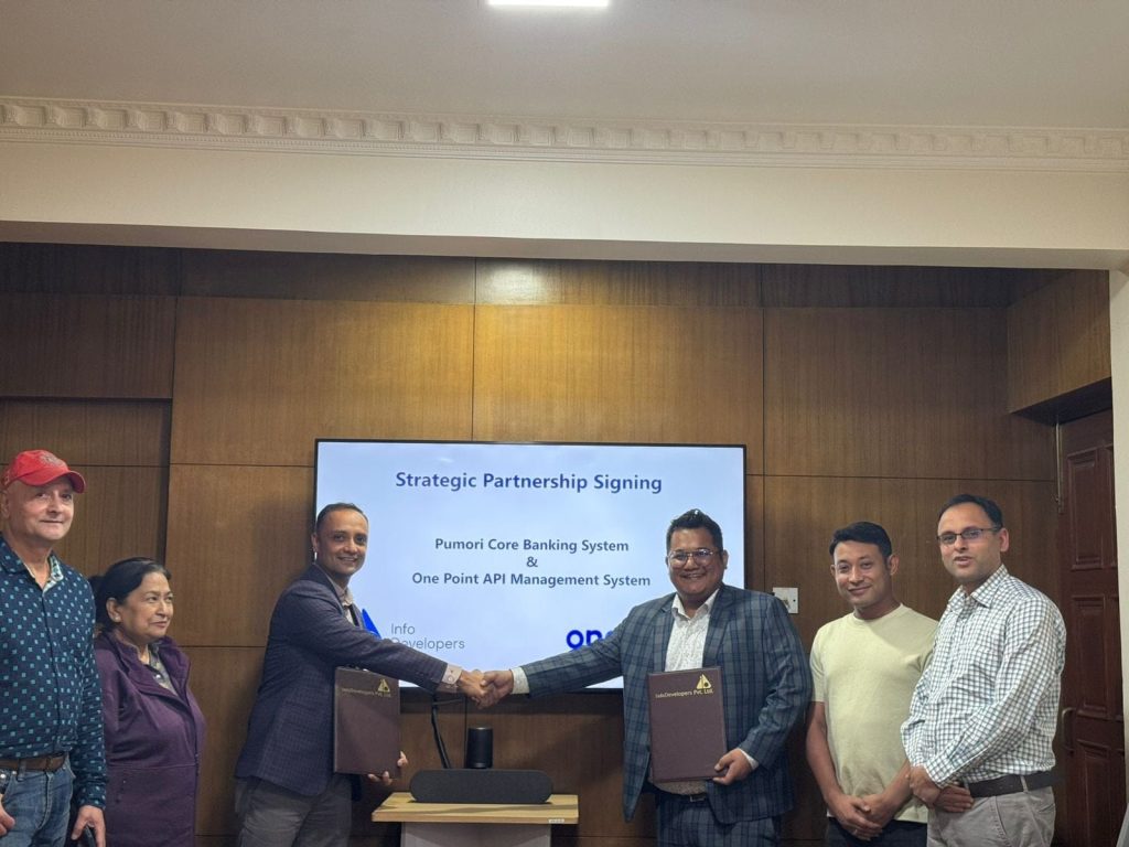 ‘इन्फोडेभलपर्स’ र ‘वन पोइन्ट फाइनान्सियल सर्भिसेज’ बीच एपिआई सेवा सुरु गर्न सहकार्य