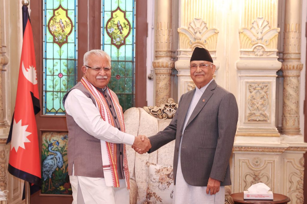 प्रधानमनन्त्रीसँग भारतीय विद्युतमन्त्रीले गरे भेट, अरुण–३ आयोजनालाई थप गति दिने प्रतिबद्धता