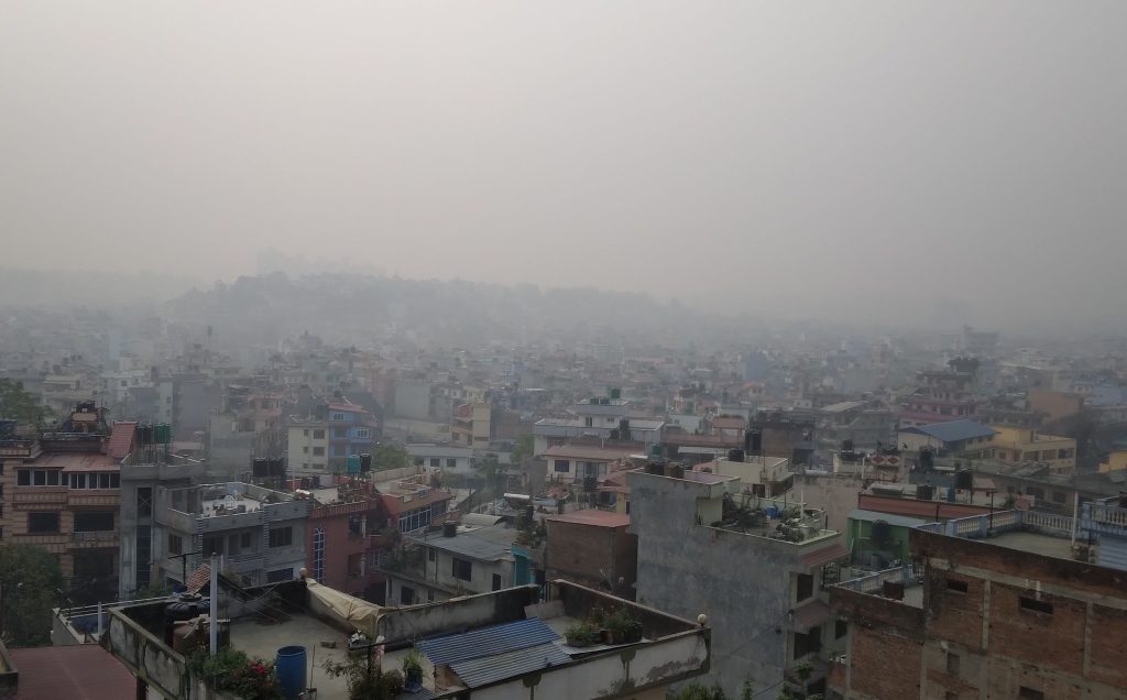 काठमाडौंमा वायु प्रदूषण ‘खतरनाक’, स्वास्थ्य मन्त्रालयले गरायो सचेत