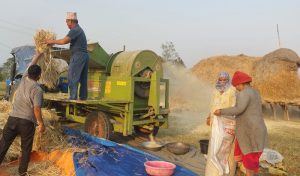 दाङका किसान खेतीमा यन्त्रको प्रयोग बढाउँदै