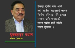 ‘योग्य व्यक्तिले अवसर पाउँछन् भन्ने वातावरण सिर्जना गर्नुपर्छ’