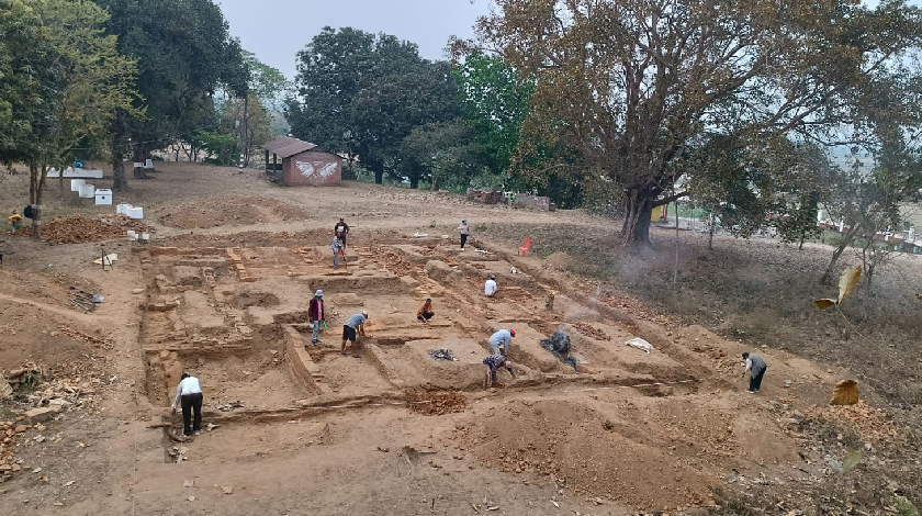 किच्चकबधमा उत्खननका क्रममा ‘दरबारको जग’ भेटियो