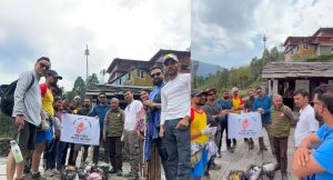 राष्ट्रिय मारवाडी युवा संगठनद्वारा आयोजित अन्नपूर्ण बेस क्याम्प ट्रेकिङ तथा सरसफाई अभियान सम्पन्न