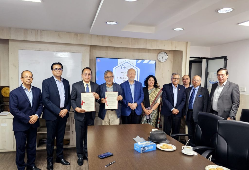 शिक्षा र उद्योगलाई जोड्न नेपाल उद्योग परिसंघ र नेपाल विश्वविद्यालयबीच समझदारी