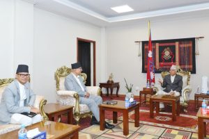 राष्ट्रपतिलाई शीतलनिवास पुगेर अर्थमन्त्रीले गरे बजेटबारे ब्रिफिङ
