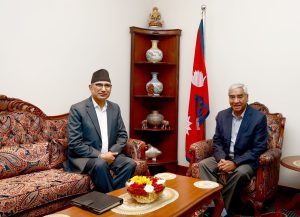 आगामी बजेटबारे अर्थमन्त्री पौडेल र काँग्रेस सभापति देउवाबीच छलफल