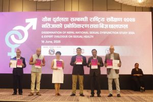 यौन दुर्वलतासम्बन्धी राष्ट्रिय सर्वेक्षण: नेपालमा ७२ प्रतिशत पुरुष र ६७ प्रतिशत महिलामा यौन दुर्वलता