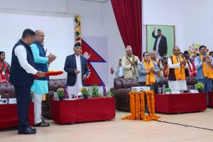मधेश पुगेर प्रधानमन्त्री ओलीले गरे ६४ वटा सडकको शिलान्यास