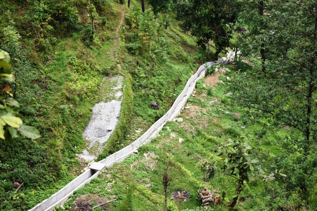पर्वतमा बाढी नियन्त्रण गर्न ३५ लाख खर्चेर नहर निर्माण