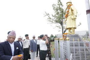 प्रधानसेनापतिद्वारा काजी कालुपाण्डेप्रति श्रद्धासुमन
