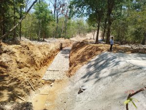 ५५ लाख लागतमा तटबन्धन निर्माण, बाढीले गाउँबस्ती डुवानमा पर्ने समस्या हट्यो