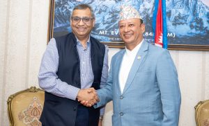 विश्व बैंकका क्षेत्रीय निर्देशक र उर्जामन्त्रीबिच भेट, अप्पर अरुण प्राथमिकतामा