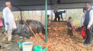 प्राङ्गारिक मल उत्पादनसँगै डढेलो नियन्त्रणमा सहयोग