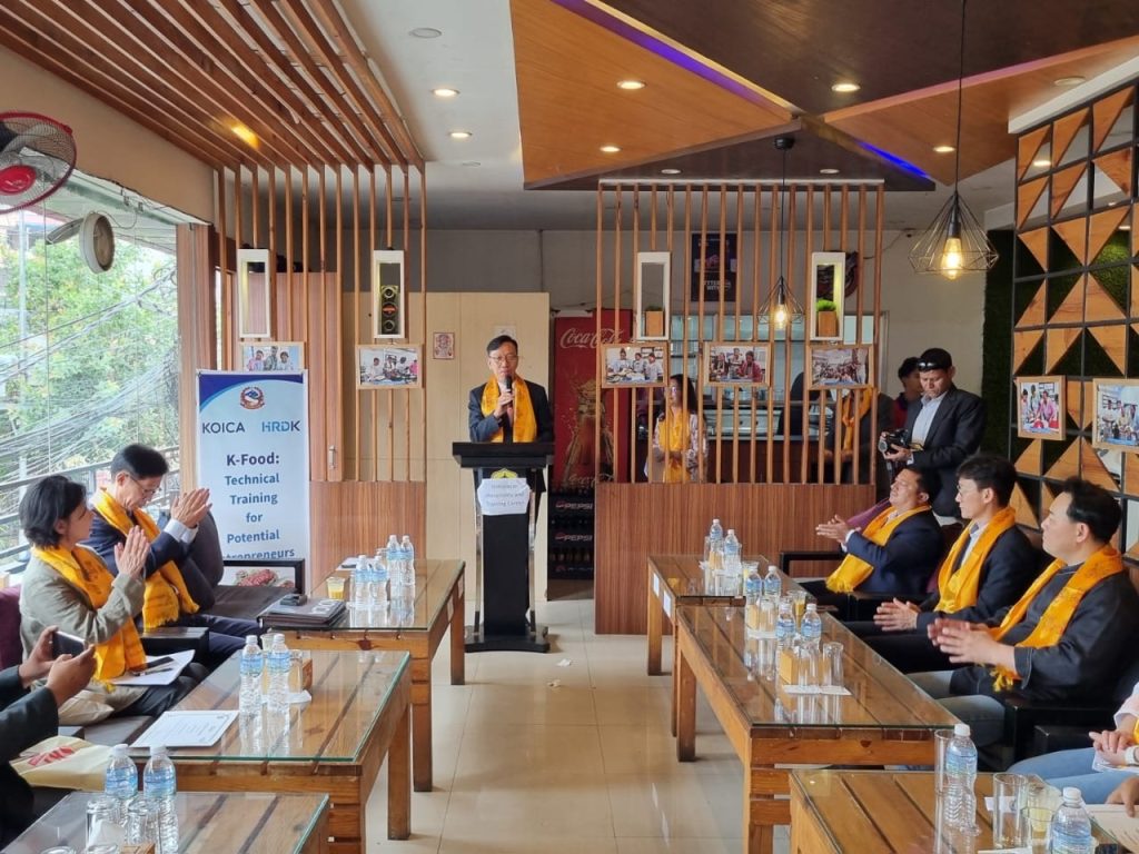 कोरियाली भोजनालय स्थापनार्थ युवालाई उद्यमशीलता तालिम
