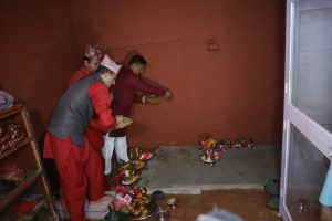हनुमानढोकास्थित दसैँ घरमा राखियो जमरा (तस्बिरहरु)