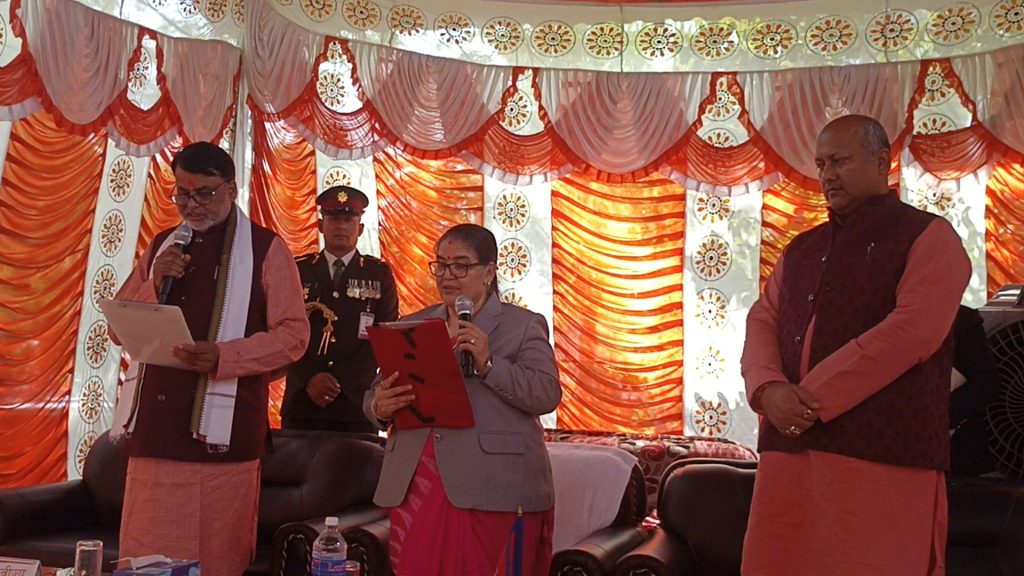 मधेस प्रदेश सरकारका नवनियुक्त मुख्यमन्त्री सोनलले लिए शपथ