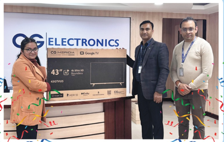 सीजीद्वारा फोटो कन्टेस्टकी विजेता सीता खनाललाई ४३ इन्चको टेलिभिजन प्रदान