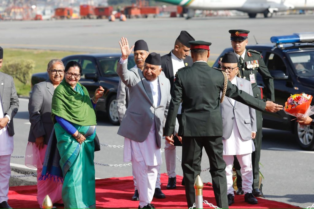 ३० वर्षपछि हुन लागेको ‘सामाजिक विकासका लागि दोस्रो विश्व शिखर सम्मेलन’ मा सहभागी हुन राष्ट्रपति कतारतर्फ प्रस्थान