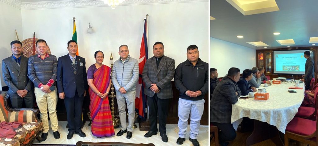 नेपाल श्रीलंका चेम्बर अफ कमर्सका पदाधिकारी र श्रीलंकाका एम्बेसडरबीच भेटघाट, व्यापार, लगानी र संयुक्त उद्यमलगायतका विषयमा छलफल