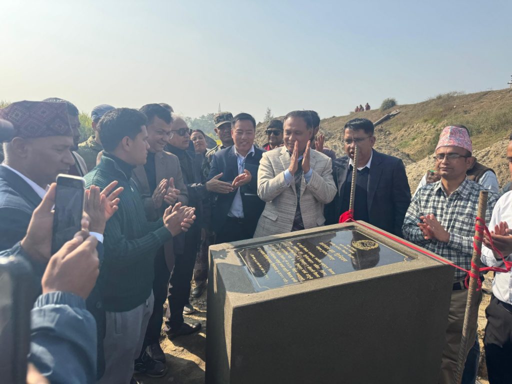 बर्दिया-कैलाली जोड्ने दौलतपुरघाट पुलको शिलान्यास, निर्माण लागत १५ करोड