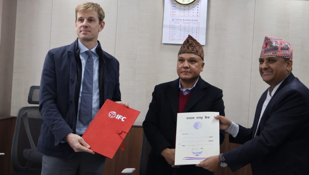 नेपाल राष्ट्र बैंक र आईएफसीबीच जलवायु वित्त रणनीति विकाससम्बन्धी समझदारी