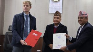 नेपाल राष्ट्र बैंक र आईएफसीबीच जलवायु वित्त रणनीति विकाससम्बन्धी समझदारी