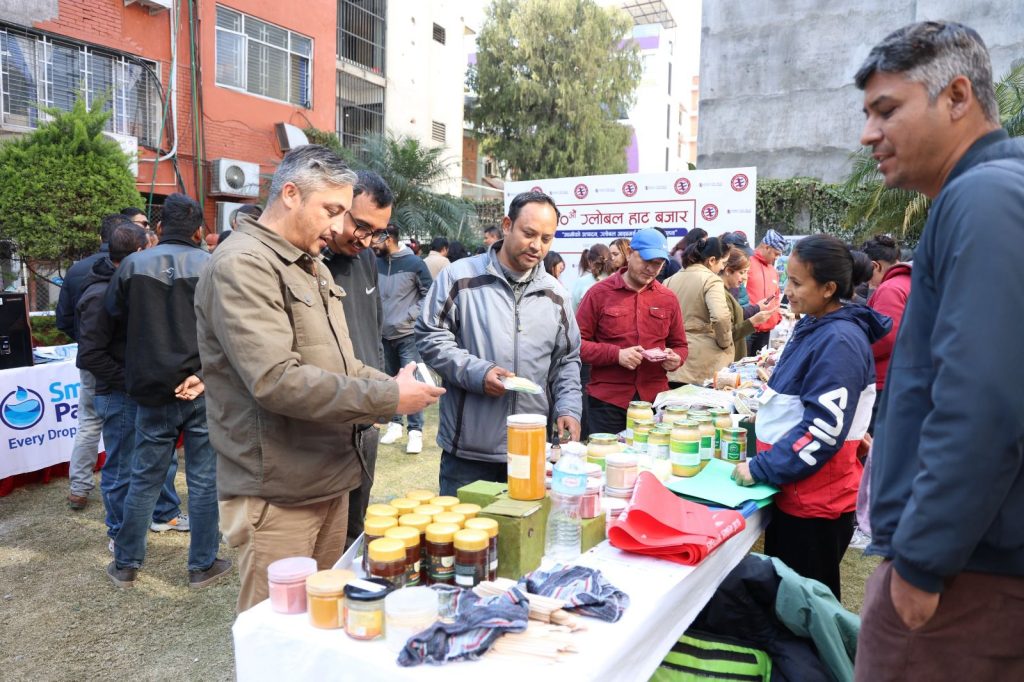 रैथाने  र स्थानीय उत्पादनलाई प्रोत्साहित गर्दै ग्लोबल आइएमई हाटबजार