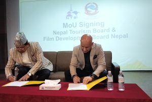 चलचित्र पर्यटन प्रवर्द्धनका लागि पर्यटन र चलचित्र विकास बोर्डबीच समझदारी