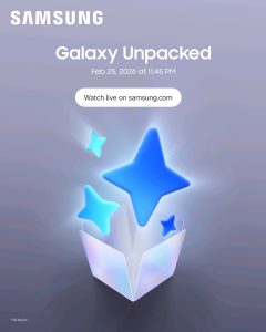 सामसुङ इलेक्ट्रिकले २५ फेब्रुअरीमा ग्यालेक्सी Unpacked 2026’ प्रत्यक्ष प्रसारण गर्ने