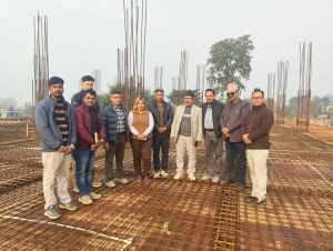 बर्दघाटमा ट्रमा सेन्टर निर्माण तीव्र, विनोद चौधरीद्वारा स्थलगत अनुगमन