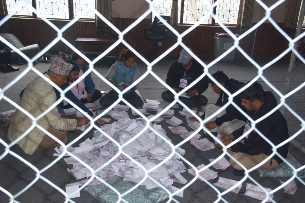 ९६ स्थानमा रास्वपा अगाडि, कांग्रेसको अग्रता ११ स्थानमा