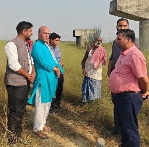 वर्षौंदेखि अलपत्र रौतहट–सर्लाही पुल निर्माणले पायो गति, अमरेश कुमार सिंहद्वारा स्थलगत अनुगमन