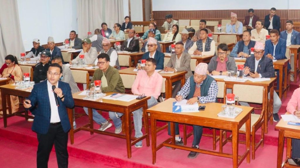 खानेपानी उपभोक्ता समितिहरूको क्षमता विकासका लागि तीन दिने तालिम सुरु