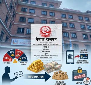 सरकारले बढायो सुराकीलाई रकम: पैसा सिधै बैंक खातामा, सही सूचना दिनेले १० हजार तत्कालै पाउने