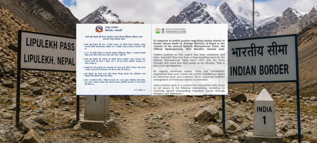 पुनः सतहमा लिपुलेक विवादः नेपालको बलियो दाबीलाई भारतले ग¥यो अस्वीकार