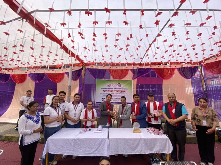 रिलायन्स फाइनान्सको पोखरा शाखाद्वारा आयोजित कार्यक्रममा ६३ जनाले गरे रक्तदान
