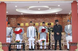 नवनियुक्त प्रधानन्यायाधीश मनोज कुमार शर्माले लिए शपथ